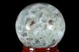 Polished Larimar Sphere - Dominican Republic #168153-1